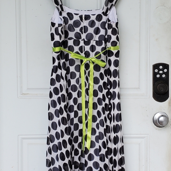 3/$30 Speechless Black and White Polka Dot Dress With Pleated Skirt - Picture 2 of 10
